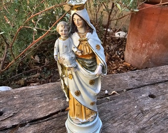 祈る聖母マリア像：12インチブロンズ仕上げの聖母マリア像 - Etsy 日本