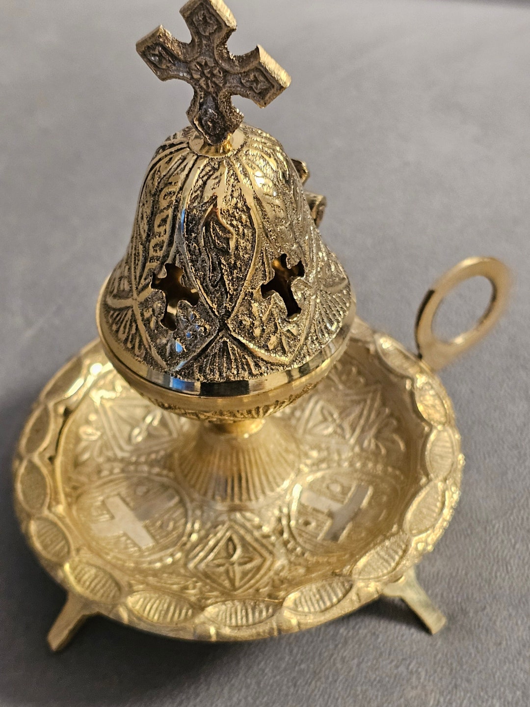 Christian Incense Burner From the Holy Land Height 15 Centimeters - Etsy