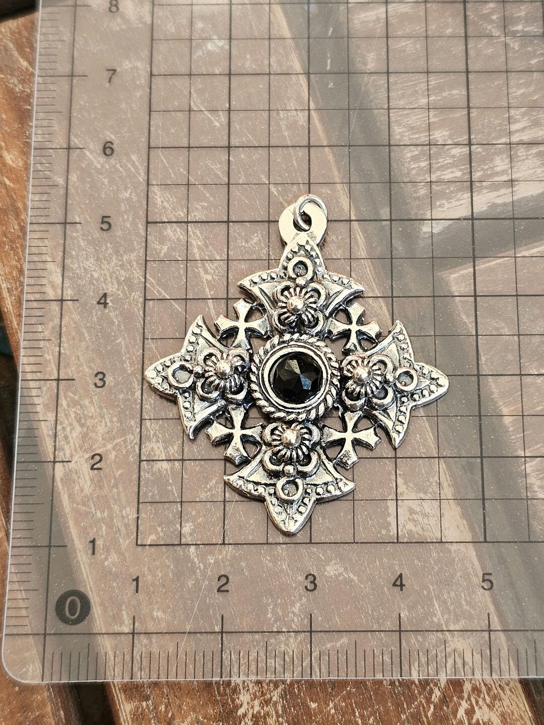 Handmade Jerusalem Cross Pendant Sterling Silver 925 - Etsy