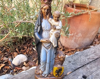 祈る聖母マリア像：12インチブロンズ仕上げの聖母マリア像 - Etsy 日本