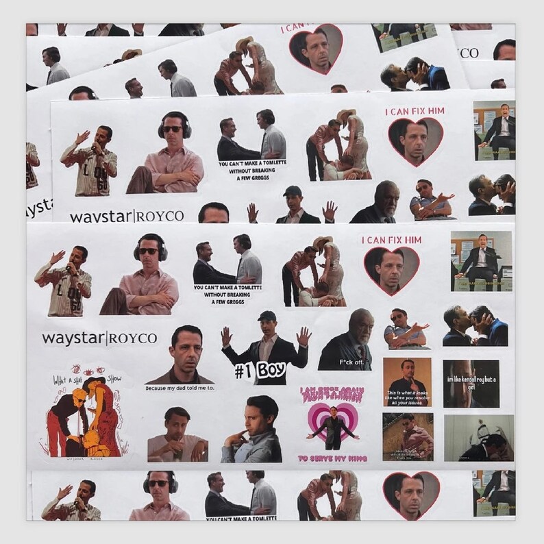 Succession Sticker Pack Succession Sticker Set (20 Pieces) - Etsy
