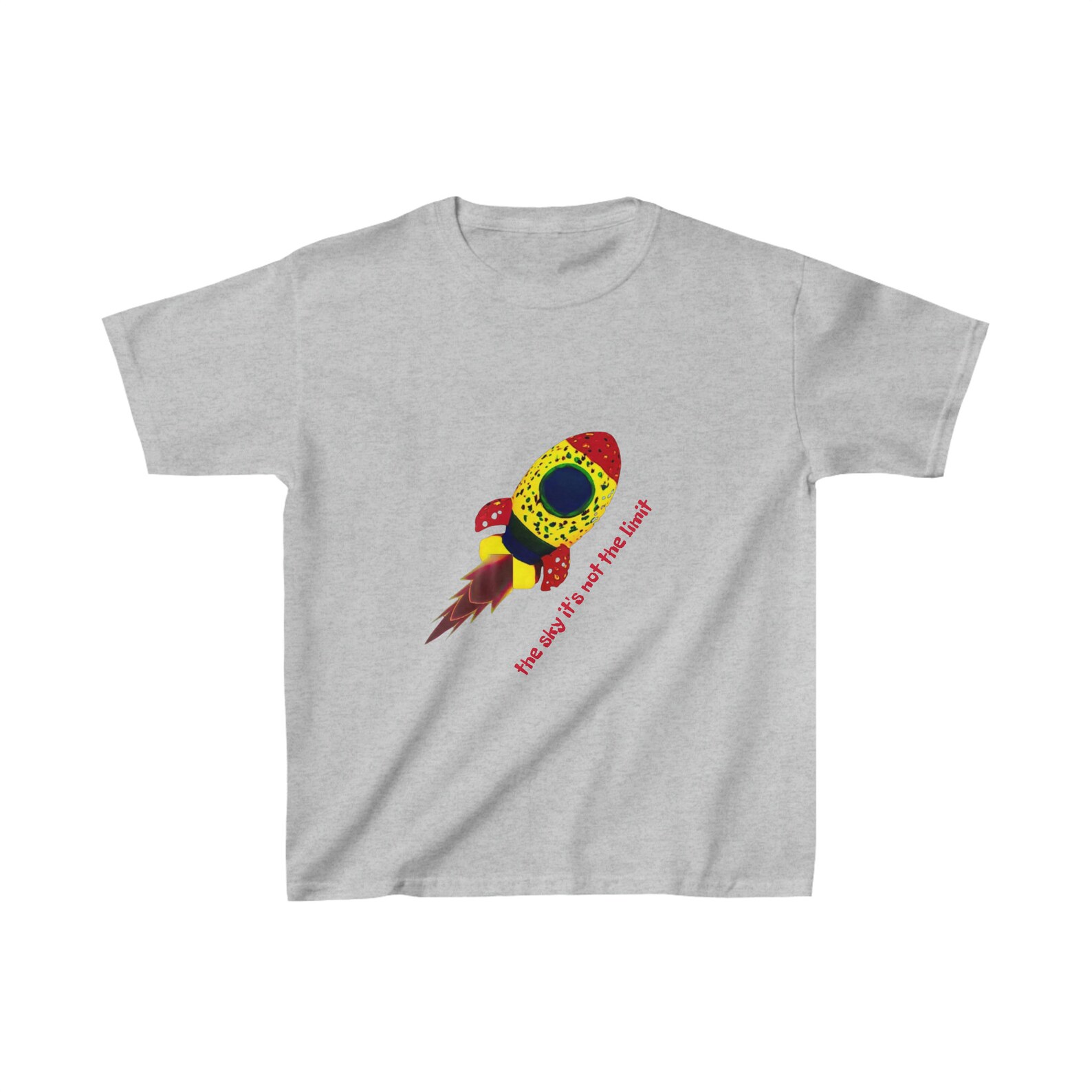Rocketship the Sky It's Not the Limit-kids Tee rocketship ...