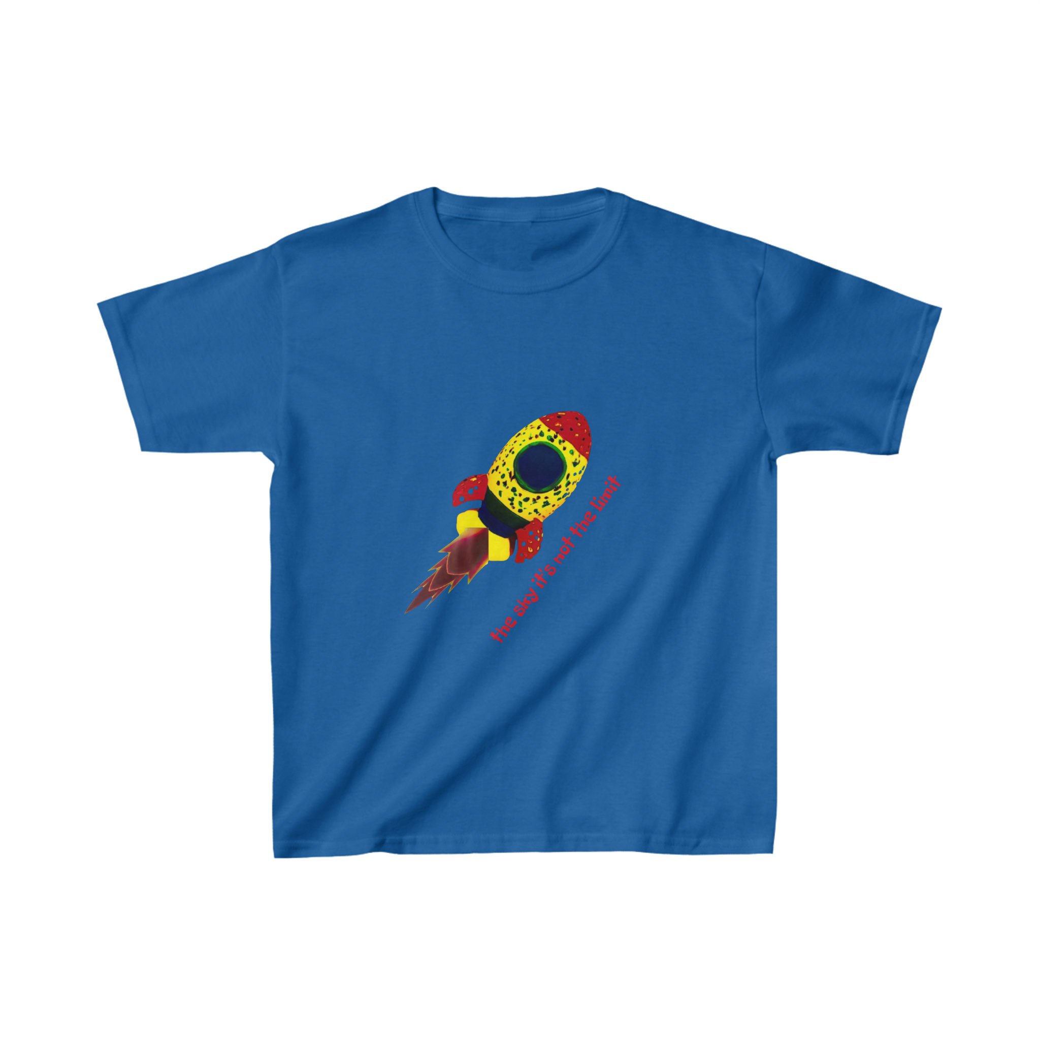 Rocketship the Sky It's Not the Limit-kids Tee rocketship ...