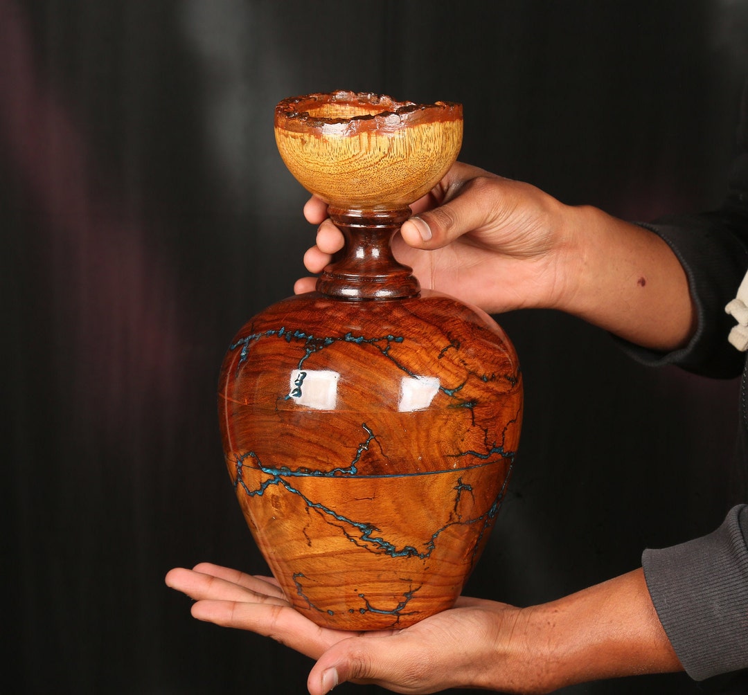 Mango Wood Urn for Human Ashes Tree of Life Wooden Box Personalized Cremation Urn for Ashes