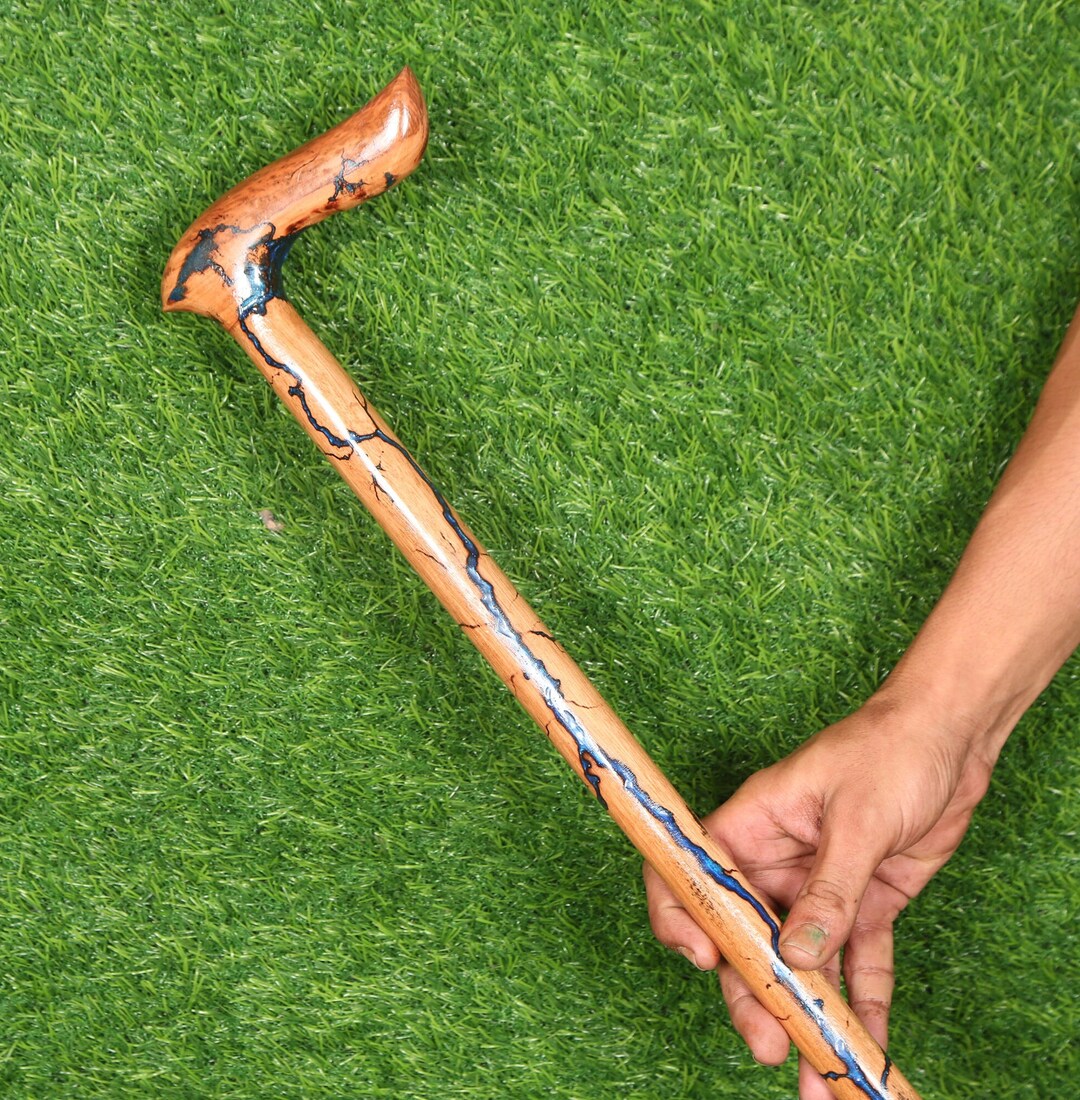 Walking Cane, Walking Stick, Hand Carved.handmade Wooden Hiking Cane