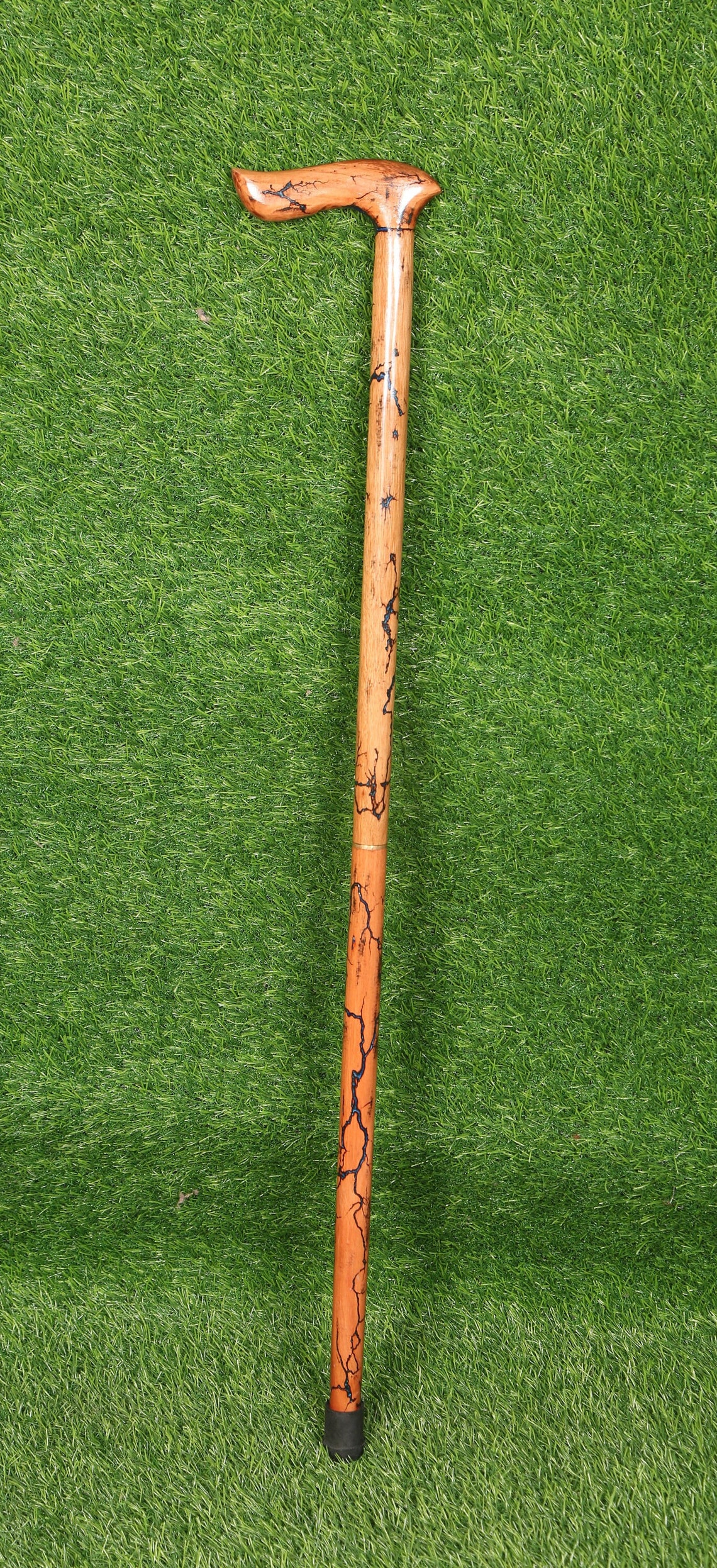 Walking Cane, Walking Stick, Hand Carved.handmade Wooden Hiking Cane Fold & Fix Both Walking