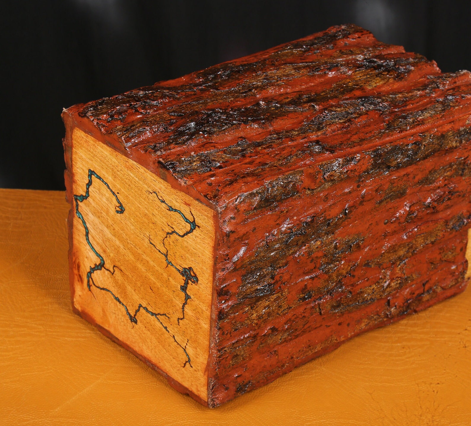 Rosewood Bark Urn for Human Ashes Male and Female Decorative Urn Box Cremation Urn for Human