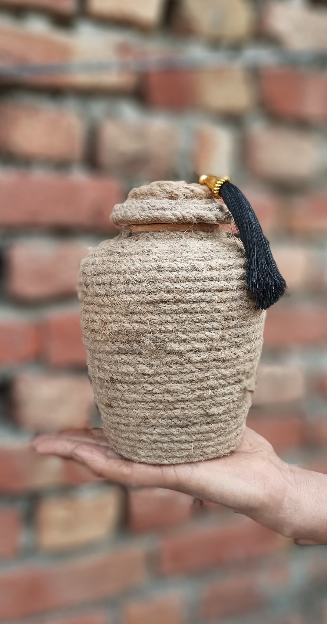 Ashed Rope Rope Urn Human Urn Cremation Urn for Human Ashes Fractal Burning Adult ...