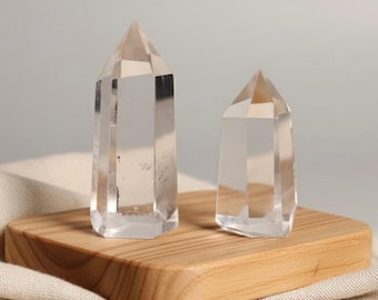 Rock Crystal Point Lemuria • clear energy • natural • AAA quality • for meditation, rituals & cleansing
