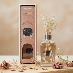Magischer Diffuser „Love Potion“ Botanischer Raumduft Pink Prosecco & Rosen  Geschenkidee, Romantik und Entspannung