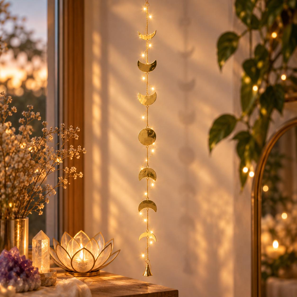 Fensterdeko beleuchtet zum hängen