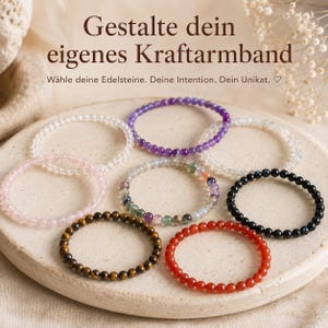 Personalized Power Bracelet | Design Your Own Gemstone Bracelet | Unique Bracelet with Genuine Gemstones | Spiritual Gift