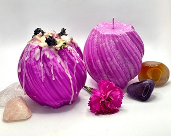 Mystery candle gemstone candle ritual candle