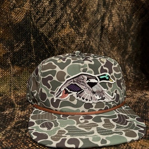 Mallard duck jungle camp rope-brim SnapBack hat