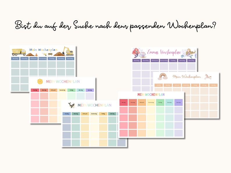 Routinekarten Wochenplan Kinder Montessori Tagesablauf Wochenplaner A4 A3 Zum Ausdrucken PDF Digital Autismus Bildkarten Bild 8