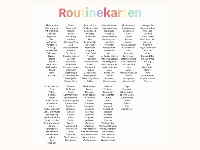 Rutinkort, veckoplanerare för barn | Montessori | Daglig rutin | Veckoplanerare A4 + A3 | Utskrivbar | PDF | Digital | Bildkort med autism bild 5