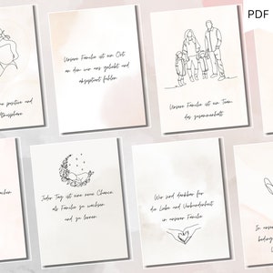 Family Affirmation Cards | gift mother birth | Parent Affirmations | mindfulness | Encouragement Cards | Need-oriented | PDF