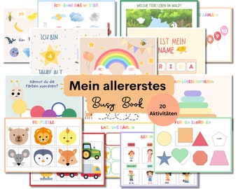 Busy Book | Quiet Book | playbook | Montessori | Preschool & Kindergarten | Learning Book | gift toddler | Employment Travel | Download