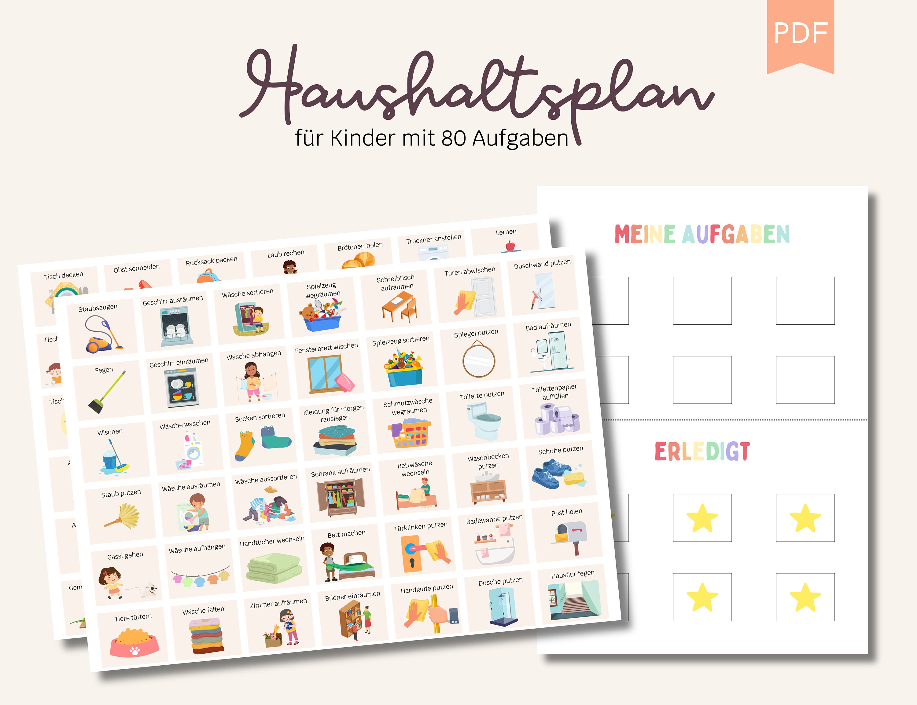 📅 Smagnon Familien-Wochenplaner – A3, Gelb, Mi Produktbild-Vorschau 3
