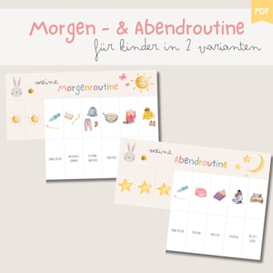 Morgenroutine Abendroutine Kleinkind, Montessori Tagesplan, Routineplan, Gefühlsstarke Kinder, Autismus, Aufgabenplan, Autonomiephase