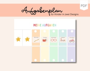 Task plan children | Montessori | Morning routine | Daily planner | Routine plan | Weekly plan | To print | PDF | Digital | Weekly planner