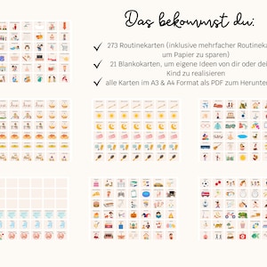 Rutinkort, veckoplanerare för barn | Montessori | Daglig rutin | Veckoplanerare A4 + A3 | Utskrivbar | PDF | Digital | Bildkort med autism bild 2