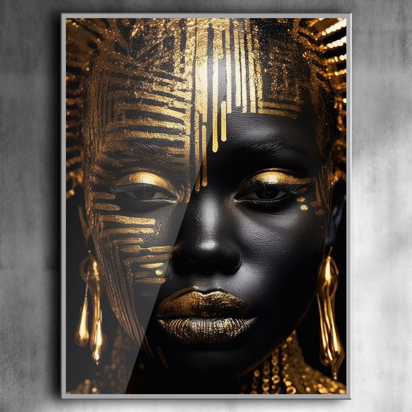 African Gold: Striking Digital Art Download