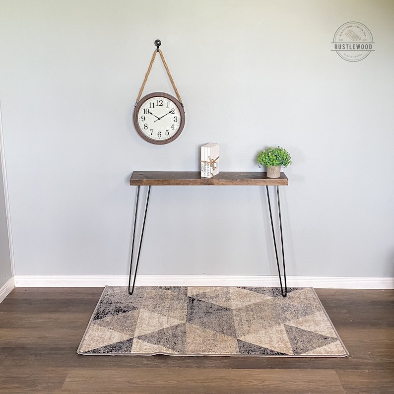 Narrow Console Table Skinny Console Table Handmade Table Etsy