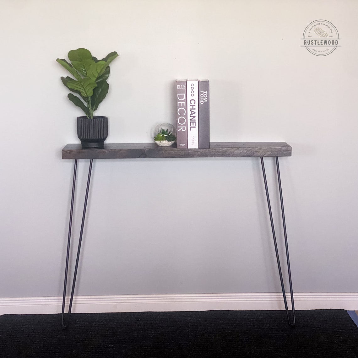 Narrow Console Table Skinny Console Table Handmade Table - Etsy