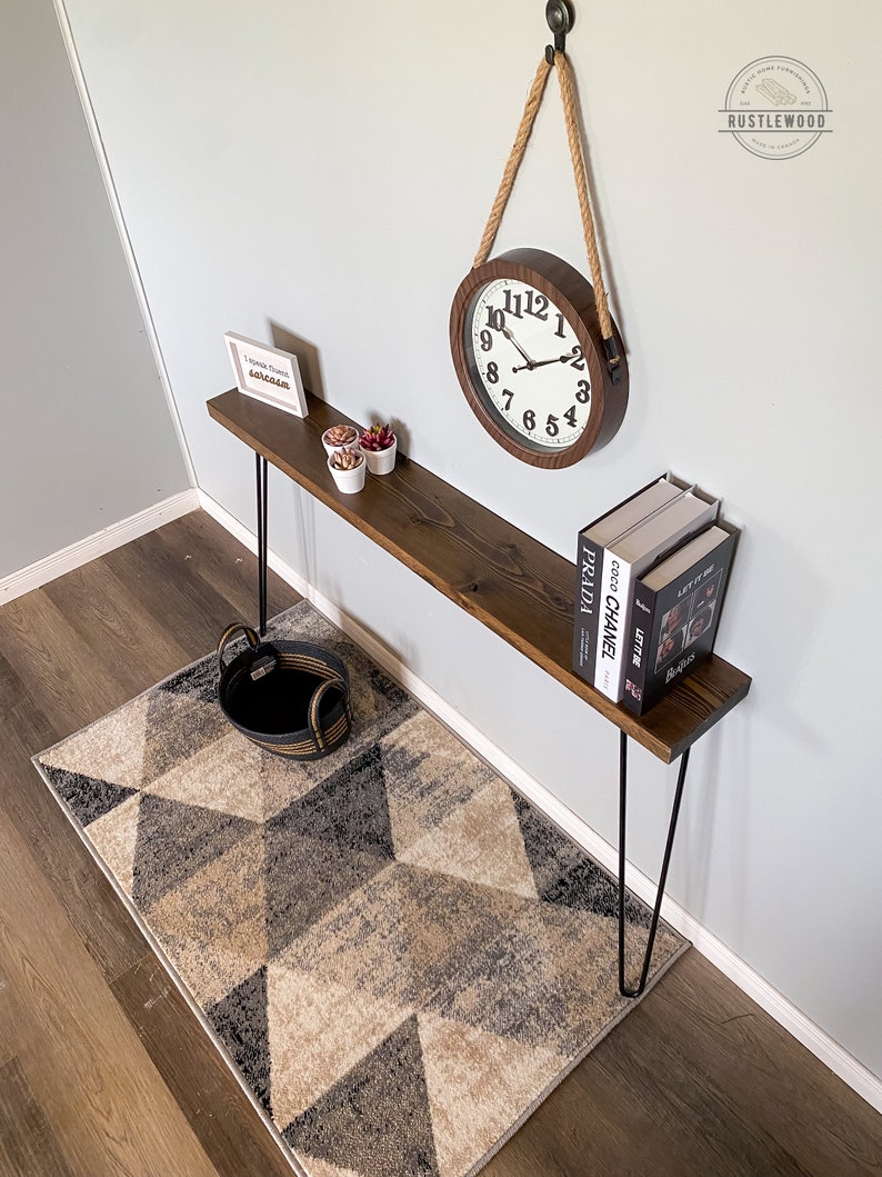 Narrow Console Table Skinny Console Table Handmade Table Etsy