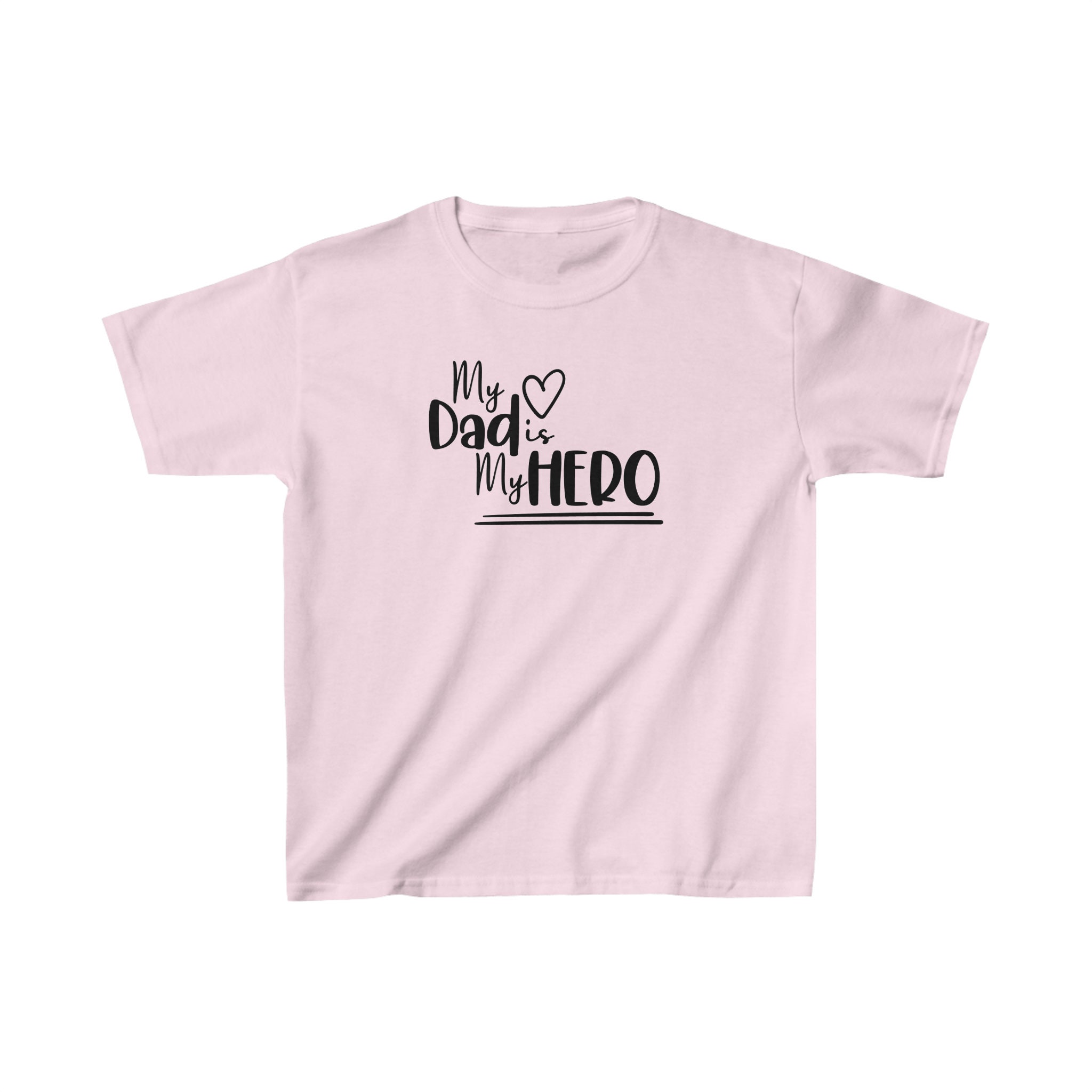 My Dad is My Hero Tee Kids Heavy Cotton Tee Father's Day Tee for Kids - Etsy