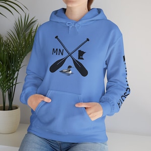MN Canoe Paddle Hoodie | MN Sweatshirt | Unisex Hooded Sweatshirt | Minnesota Gift | Cabin Apparel | Minnesota Hoodie | Loon Lover Hoodie