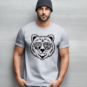 Chemise papa ours | Cadeau papa | T-shirt papa ours avec des lunettes | Chemise cool papa ours | Cadeau papa | T-shirt pour la fête des pères
