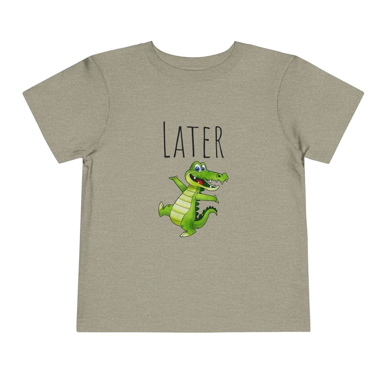 Later Gator Kleinkind-T-Shirt | Kleinkinder T-shirt | Niedliches T-Shirt für Kleinkinder | Later Alligator Tee für Kinder | Coole Kleinkind-T-Shirts | Später Gator Tee Bild 5
