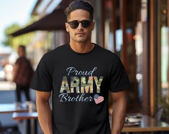 Camiseta orgullosa del hermano del ejército / Camisa del hermano del ejército / Camiseta orgullosa del hermano del ejército / Equipo del hermano del ejército