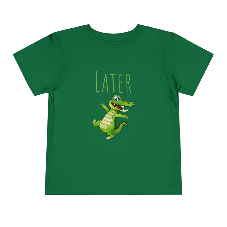 Later Gator Kleinkind-T-Shirt | Kleinkinder T-shirt | Niedliches T-Shirt für Kleinkinder | Later Alligator Tee für Kinder | Coole Kleinkind-T-Shirts | Später Gator Tee Bild 8