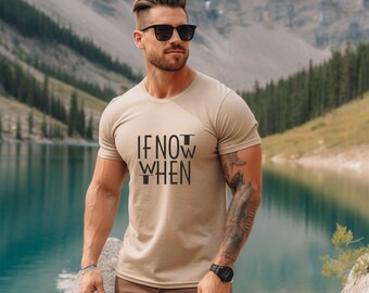 Wenn nicht jetzt, dann beim Abschlag | Unisex Schwere Baumwolle T-Shirt | Motivierendes T-Shirt | Inspirierendes TShirt