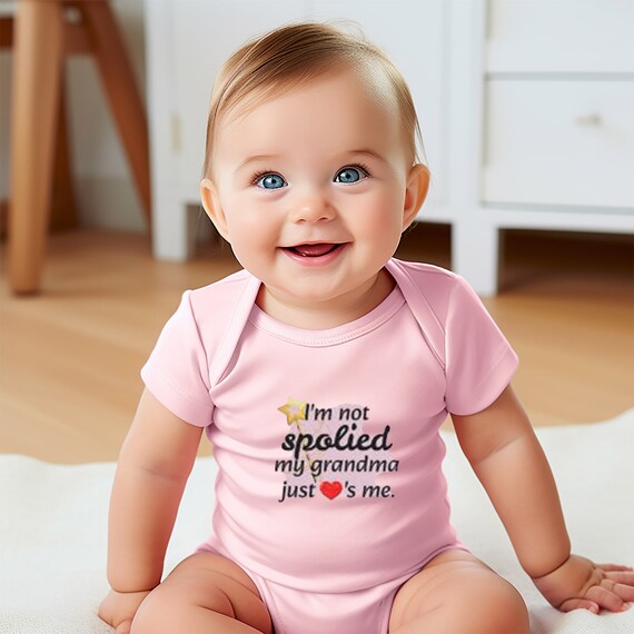 I Love Grandma Baby Clothes I'm Not Spoiled My Grandma Just Loves Me Baby Bodysuit - Cute Romper In Multiple Sleeve Styles Modern Platform Bed