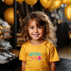 Birthday Girl Toddler Tee | Cute Birthday Tee for Toddlers | Cupcake Tee | Fun Birthday Tee for Little Loves | Birthday Girl Cupcake Tee