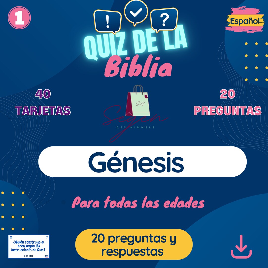 Bible Quiz / Bible Quiz Cards / Bible Quiz / 40 Cards / All Ages