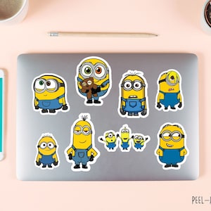 minions sticker voor kinderen bagage sticker voor bidon macbook sticker telefoon case sticker skateboard sticker voor gitaar sticker cadeau