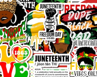 Juneteenth Sticker Bundle: Black History Celebration Stickers