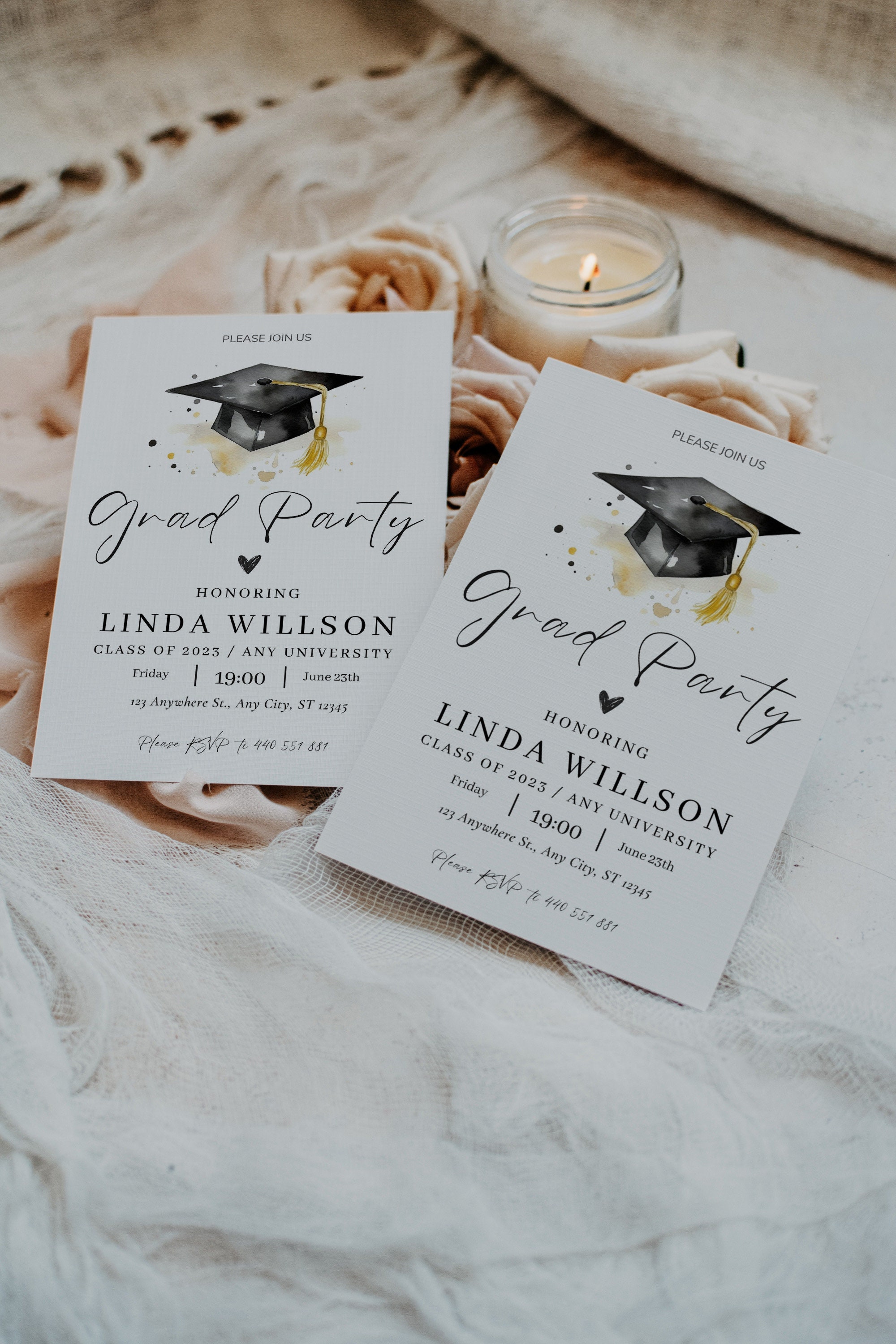 Graduation Party Invitation Template Editable Graduation Etsy Graduation Party Invitation Template Editable Graduation Etsy
