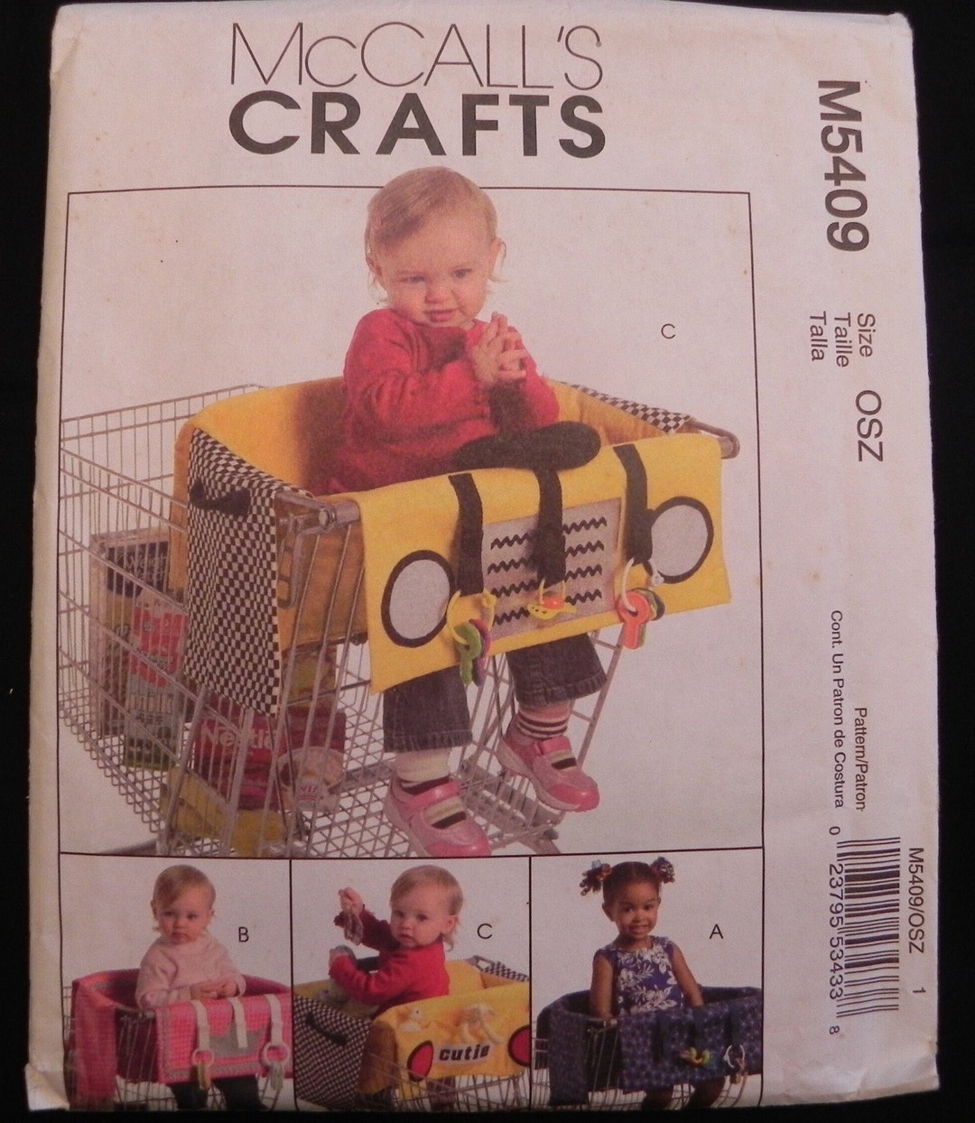 Mccall's 5409 Crafts, Shopping Cart Liner, UNCUT Pattern Etsy