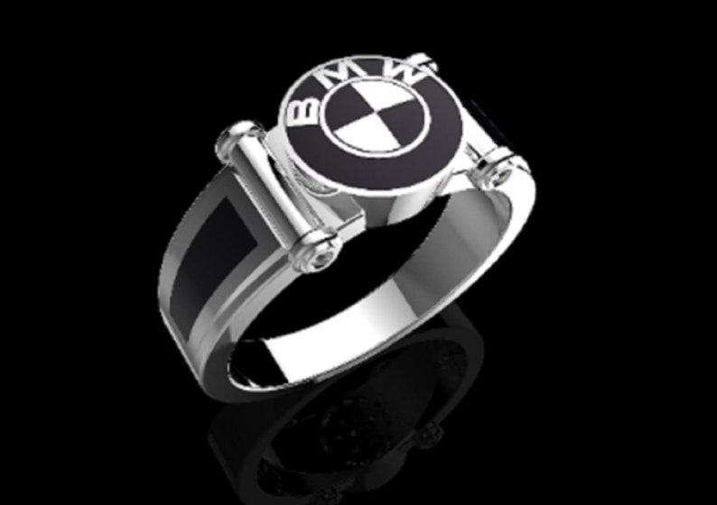 BMW Ring, Silver BMW Ring, Car Accessories, Man Woman Car Ring, BMW Key Ring, Bmw Logo,