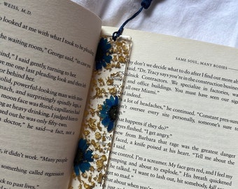 Handmade Floral Resin Bookmark | Customised Bookmark