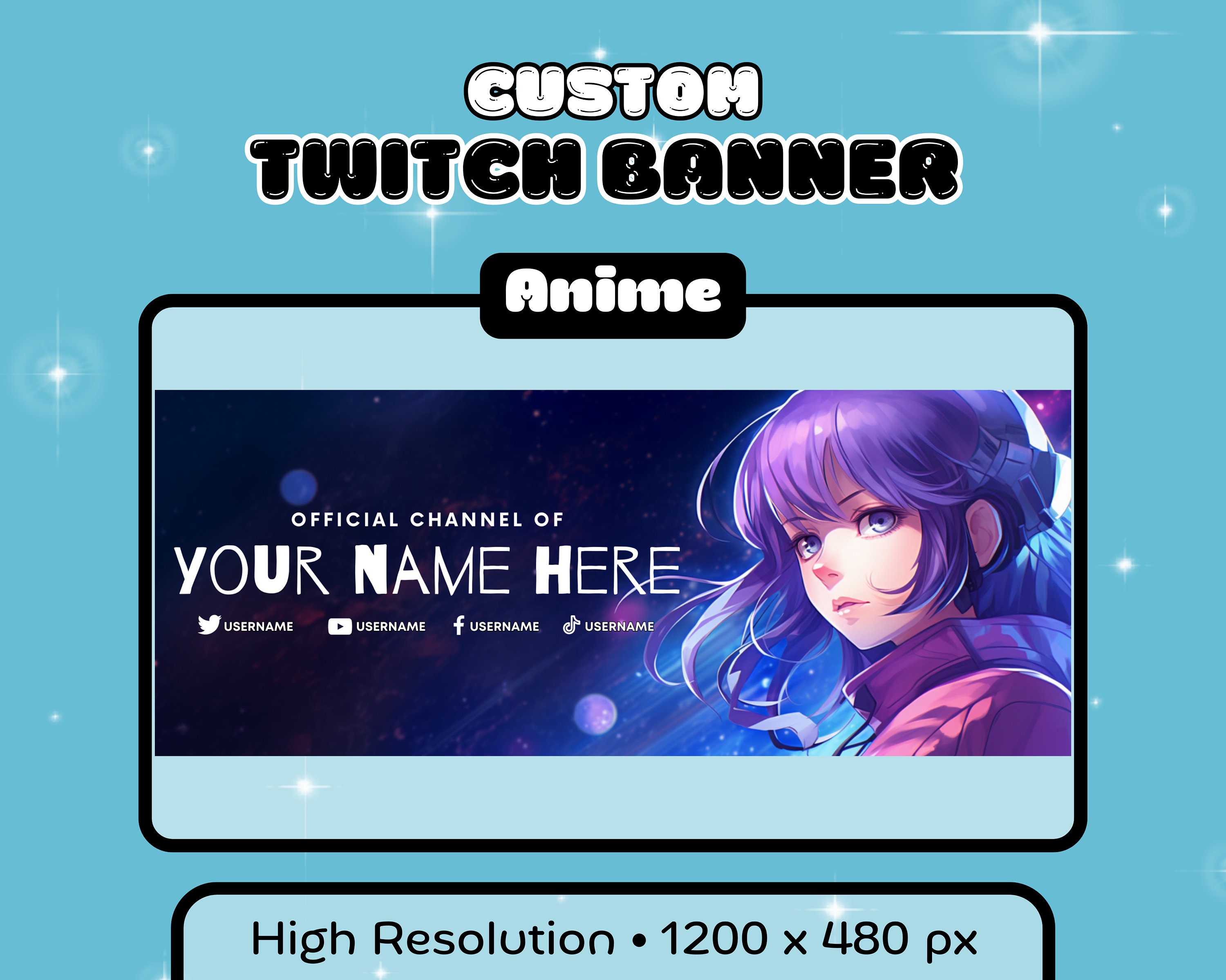 Free Anime Banner templates to customize