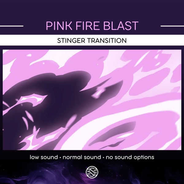 Pink Fire Blast Stinger Transition