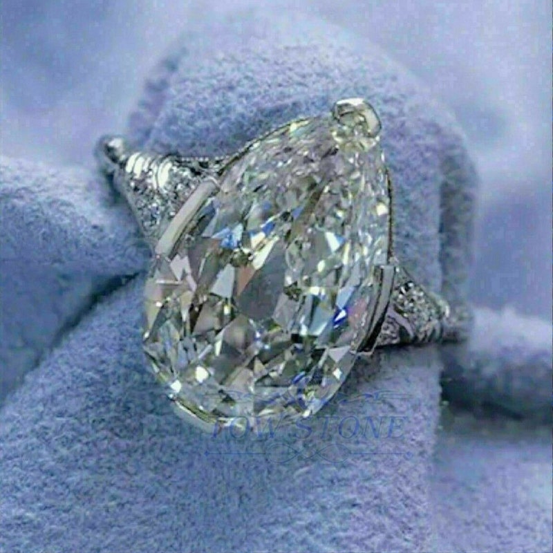 Huge Diamond Ring - Etsy