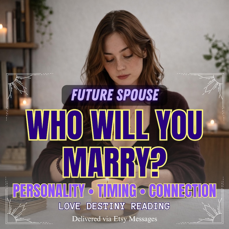 Future Spouse Reading, Who Will I Marry, Same Hour Psychic Reading, Future Husband Prediction, Love Destiny Reading, Soulmate Insight image 1